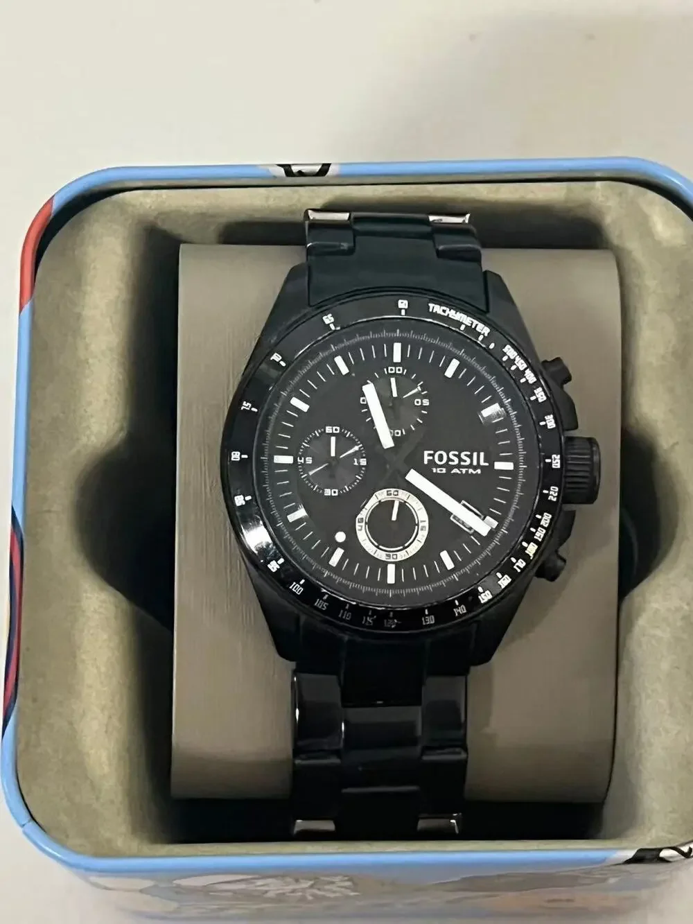 Fossil CH2601 Decker Series All Black Chronograph Men's Wristwatch